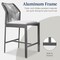 Best Choice Products Set of 2 Indoor Outdoor Counter Height Barstools w/ All-Weather Rope & Aluminum
